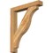 Ekena Millwork Funston Block Rough Sawn Bracket w/ Offset Brace, Western Red Cedar, 6"W x 36"D x 44"H BKT0604X36X44FST05RWR - alternate 1